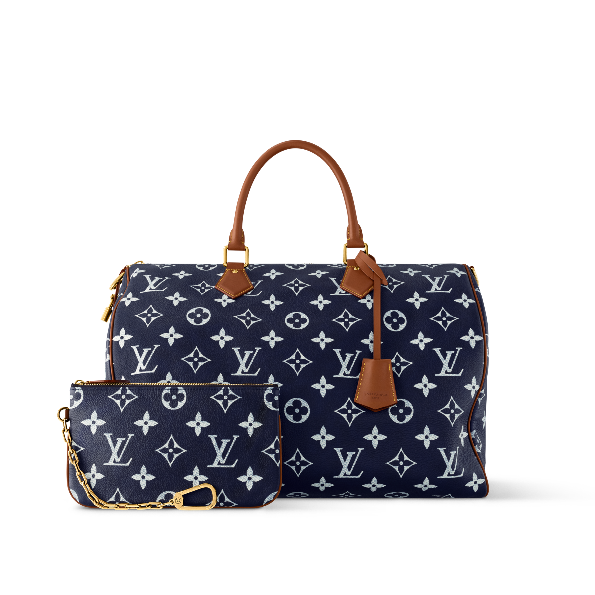 Speedy P9 Bandoulière 50 H40 Blue } - Leather Goods and Travel